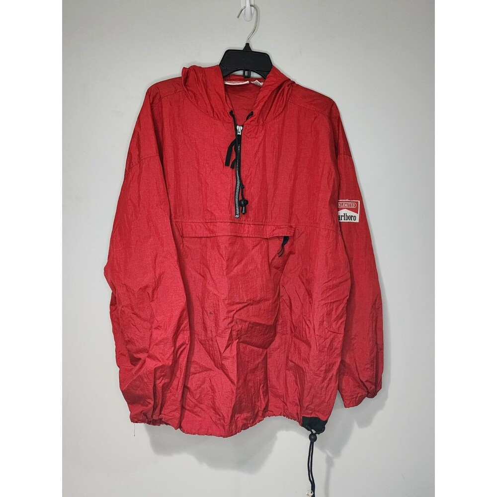 Vintage 90’s Marlboro Unlimited Packable Pullover Windbreaker Jacket Men’s XL